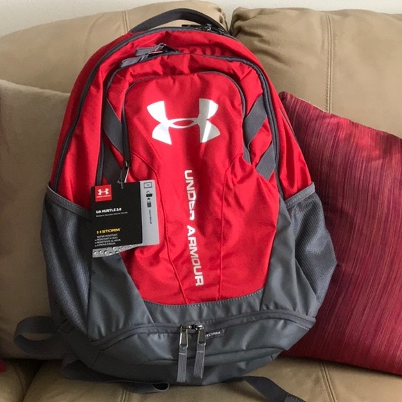 under armour hustle 3.0 backpack red